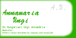 annamaria ungi business card